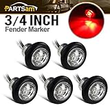 Partsam 5x Clear lens/Red LED 3/4