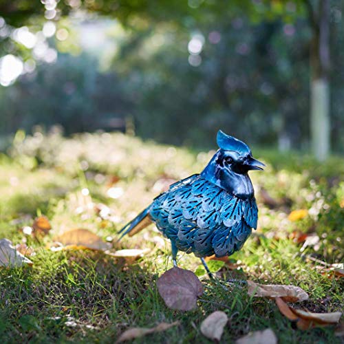 Bird Decor Garden Statue Outdoor Solar Light Yard Art Sculptures for Lawn Backyard Outside Decoration