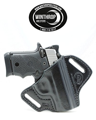 Winthrop Holsters OWB Pancake Black Leather Holster (Sig Sauer P938#0319)