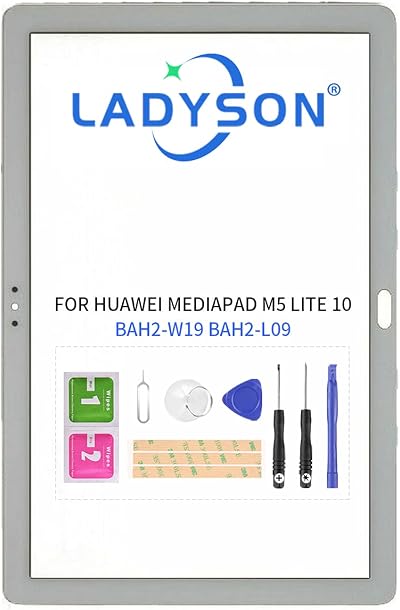 LADYSON Screen Outer Glass for Huawei MediaPad M5 Lite 10 BAH2-W19 BAH2-L09