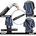 DEWEL Drawing Tube Blueprint Case Telescoping Art Tube Large Plastic Black Storage Tube Expands from 25 to 40 Inches Plastic Waterproof and Light Resistant Poster Tube with Strap