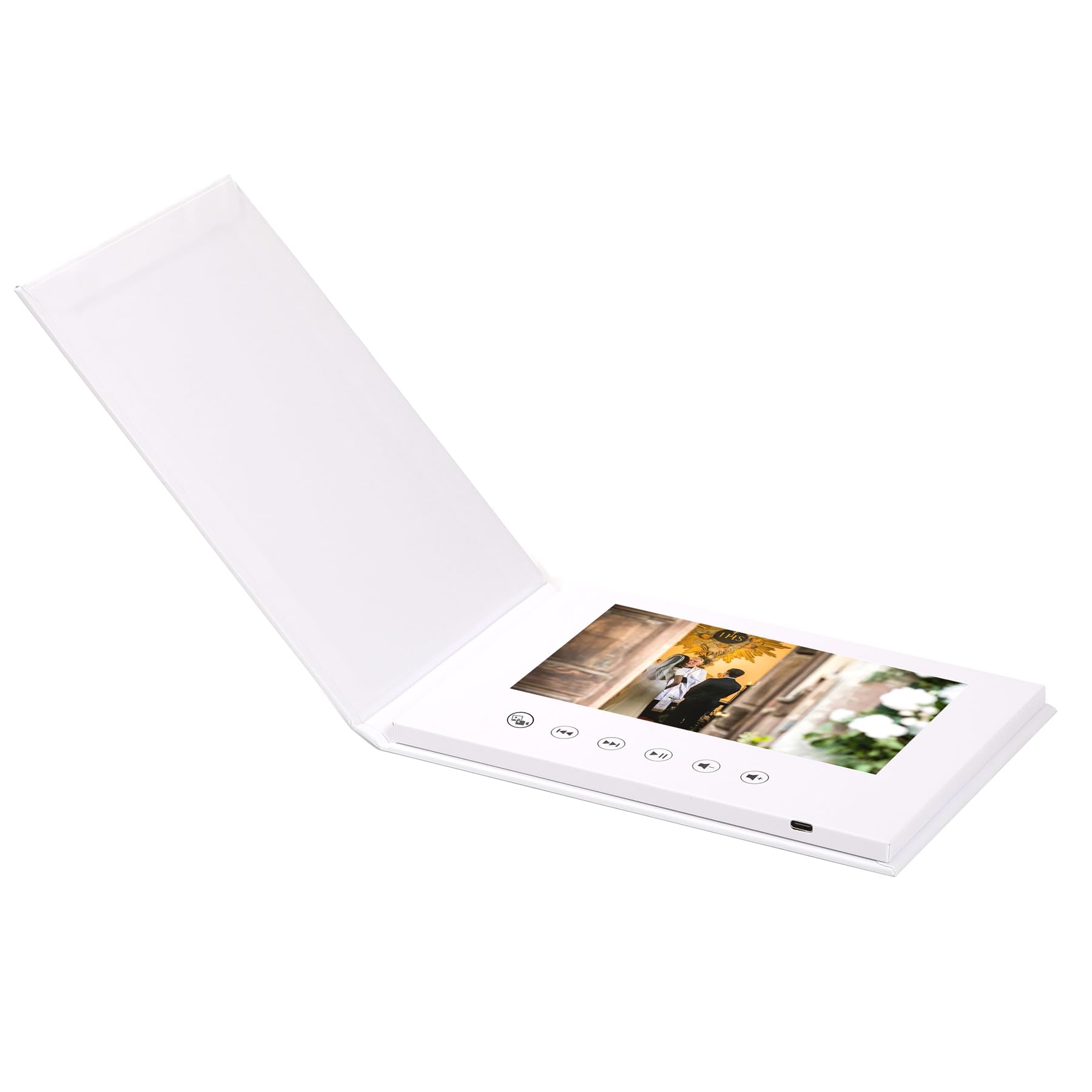 Photo 1 of Jeasun Custom Video Book with 7” HD Screen – Blank Hard Cover, Auto-Play, 4GB Memory, USB-C Rechargeable – Personalized Greeting for Weddings, Birthdays, Business Gifts & Presentations