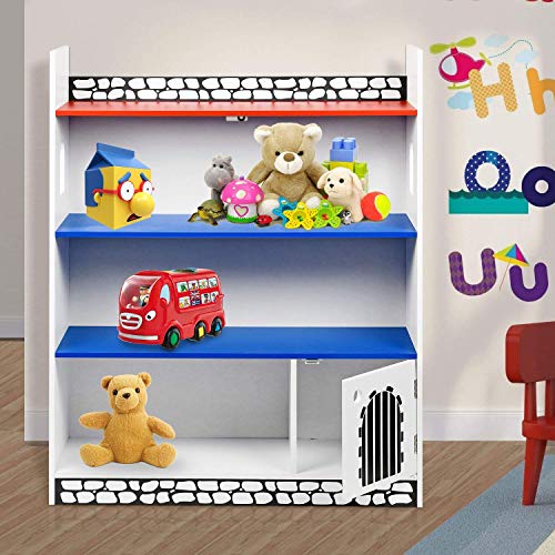 Wooden Doll House Shelf Bookcase Storage Rack Display Shelving Unit