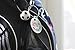 Dynotag® Web Enabled Smart Deluxe Steel Luggage ID Tag & Braided Steel Loop, with DynoIQ™ & Lifetime Recovery Service (Dots)