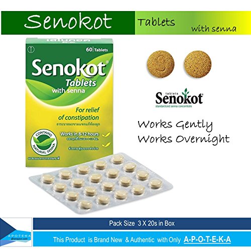 Senokot tab 7.5 mg (avialable in 3 x 20s in box) suitab…