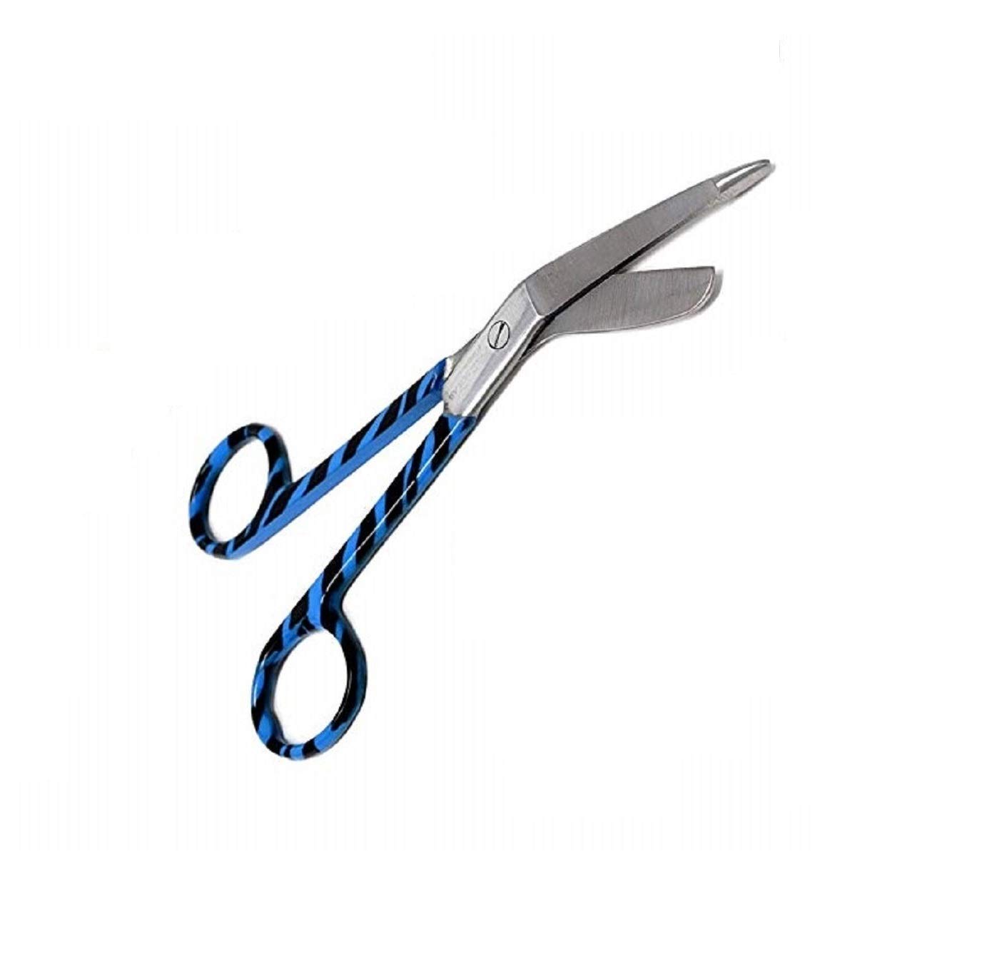 Lister Bandage Scissors 5.5'' Color Coated Nursing Student First Aid Utility Scissors (Light Blue)