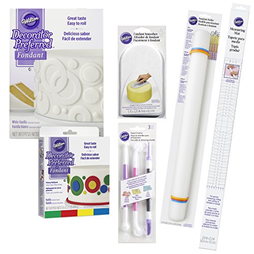 Click Here to See More Images Wilton Fondant Tool Set, 15-Piece, Cake Decorating Supplies