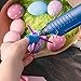 Frienda 12 Pieces Hot Glue Gun Finger Caps Silicone Finger Protectors for Hot Glue Wax Rosin Resin Honey Adhesives Scrapbooking Sewing in 3 Sizes (Blue and Red)