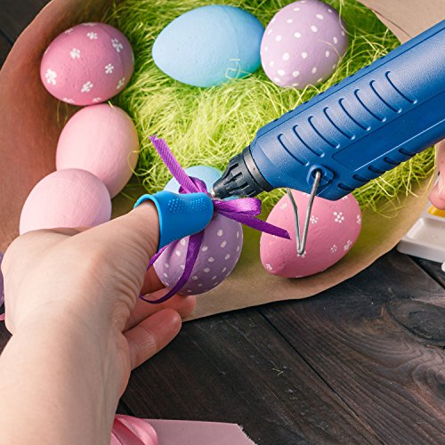 Frienda 12 Pieces Hot Glue Gun Finger Caps Silicone Finger Protectors