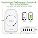 QI Certified Wireless Charger With 5-Port USB Charging Station 30W/6A, Wireless Charger For iPhone 8/8 Plus, iPhone X,Samsung GalaxyS6 /Note 5/EDGE+/S7/S8/S7EDGE And More-White