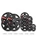XMARK TEXAS STAR Olympic Weights, 255 lb Set of Rubber Coated Olympic Weight Plates, Olympic Barbell Weights, Plates for Weight Lifting, Weight Set for Home Gym