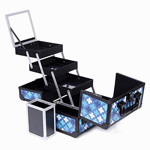 Makeup organizer case brush holder - cosmetic storage b…