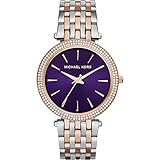 Michael Kors Women's Darci Watch, Silver/Rose/Amethyst, One Size