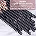 Docolor Makeup Eyeshadow Brushes 10Pcs Eye Blending Brush Crease Set-Best Essential Makeup Eye Brushes-Last Longer Apply Better Makeup for Eye Shadow Make Up