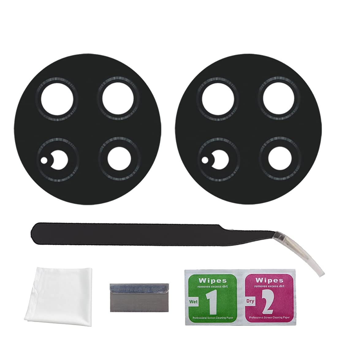 Eonpam 2 Pack Rear Back Camera Lens Glass Replacement for Huawei Mate 30 with Professional Repair Kit