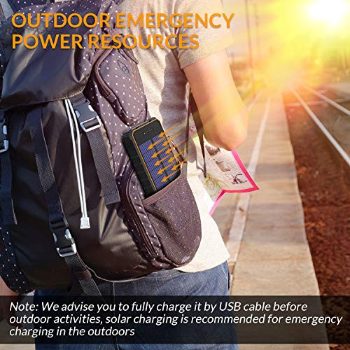 image for HiGoing Solar Charger, 14000mAh Solar Power Bank Portable Phone Charge