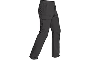 CARWORNIC Men's Quick Dry Tactical Hiking Pants Flex Water Resistant Lightweight Outdoor Fishing Cargo Work Pants 9 Pockets