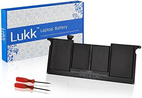 Lukk A1495 Laptop Battery for Apple A1406 A1370 [Mid-2011] A1465 [Mid-2012 Mid-2013 Early-2014] MacBook Air 11" - Fit as Original+ Two Free Screwdrivers 18 Months Warranty [Li-Polymer 4-cell 5200mAh]