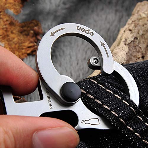 YouCY Multifunctional Outdoor Camping Hand Tool EDC Mini Pry Bar/Crowbar Bottle Opener Wrench, Outdoor Hiking Camping Hunting Household