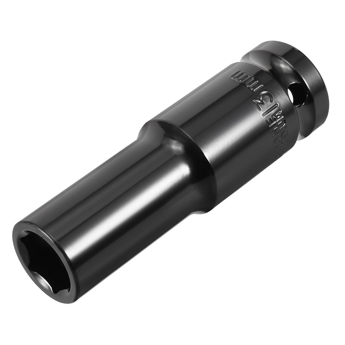 Sourcingmap 1/2" Drive by 13mm Deep Impact Socket, Heat-Treated CR-V Steel, 6-Point, Metric Sizes