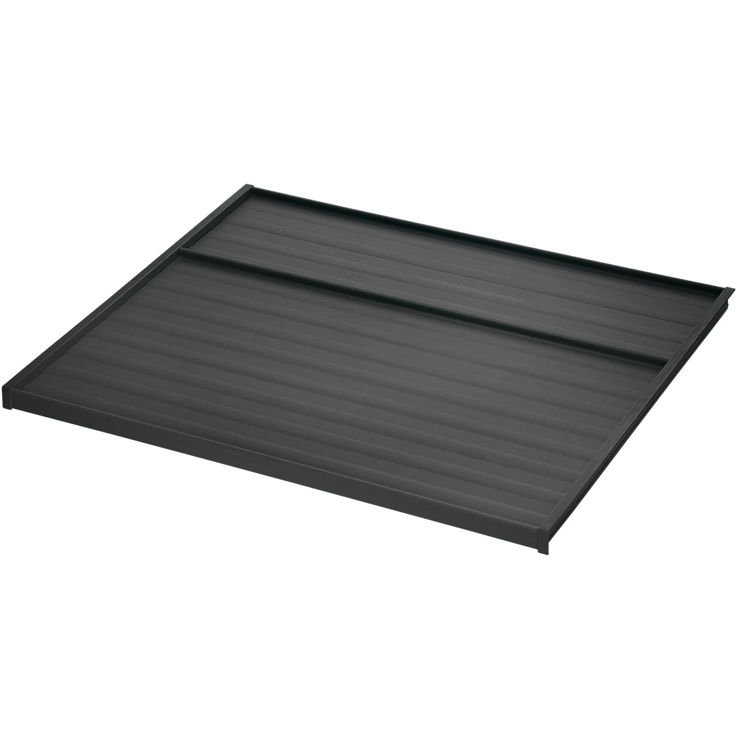 NINKA 5280.63 90680 Deckelplatte für Abfallbehälter eins2vier und eins2fünf KB 500mm, KS 18/19mm, Kunststoff Dunkelgrau Lid Plate for Waste Bins, Plastic Dark Grey, Silver