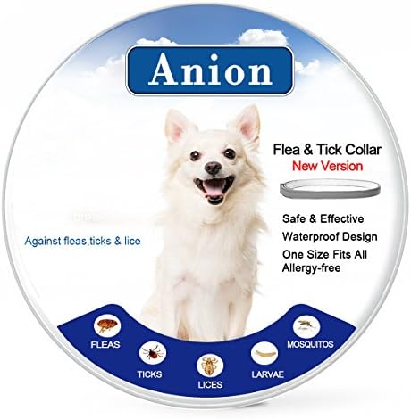 Flea Tick Collar for Dogs and Cats (Grey) - Repel &amp; Prevent Fleas, Pests, Insects,Water Resistant,8 Month Protection,One Size Fits All(New Version)