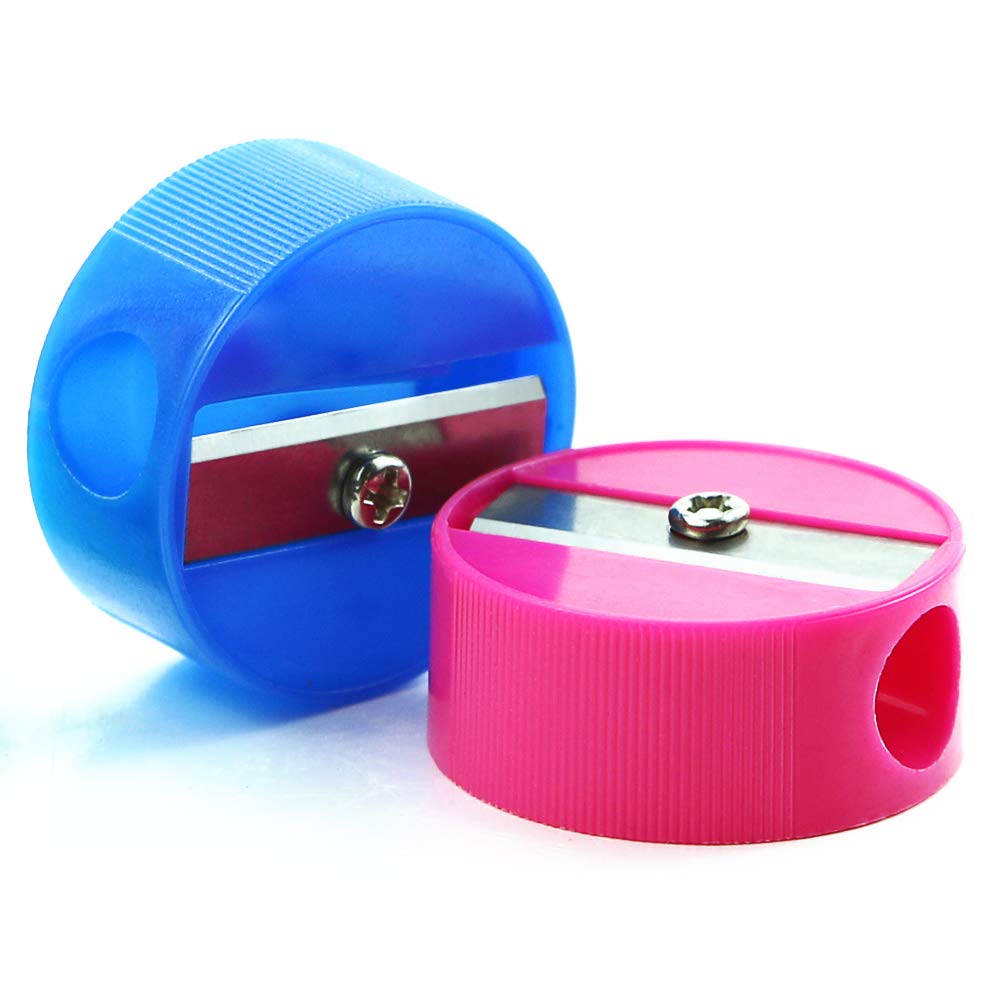 Multicolor Yexpress 144 Pcs Bulk Round Pencil Sharpeners Colorful