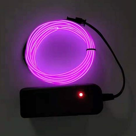 Immagini Natalizie Stilizzate.El Wire Neon Rgb Colori Luci Kit Di Figure Stilizzate A Led Innovazione Cavo A Incandescenza A Led Per Decorazione Di Feste Natalizie Per Halloween Viola 1 Metri Amazon It Illuminazione