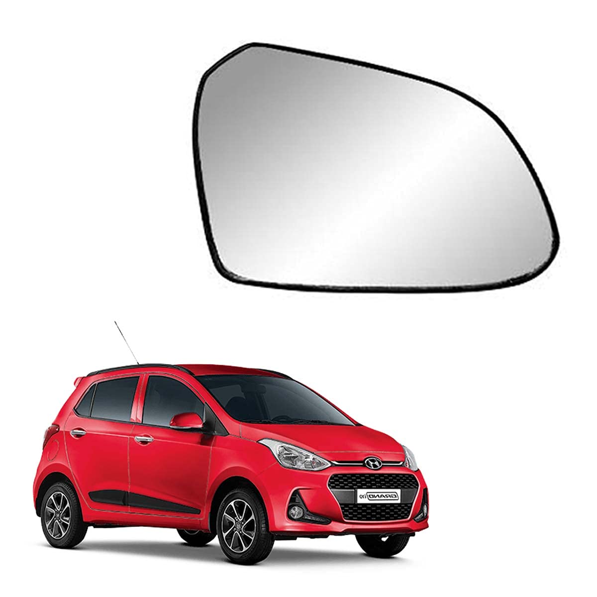 Auto Creation Right Side View Mirror Glass For Hyundai I10 Grand 13 21 Model Amazon In Car Motorbike