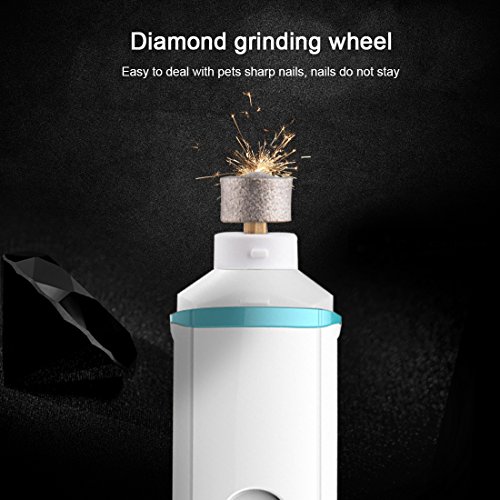 DIGDAN Dog Nail Grinder, Electric Pet Nail Grinder with USB Fast Charging for Gentle Painless Paws Grooming, Portable Nail Trimmer for Dogs, Cats and Other Animals - Thumbnail 4
