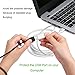 Besgoods USB Extension Cord, 2-Pack USB 2.0 6ft USB Extension Cable Extender Cord - A Male to A Female with Gold-Plated Connectors - Black White