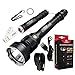 Klarus XT30R CREE XHP35 HI D4 LED 1800 Lumens 2 x 18650 3400mAh Rechargeable Extended Range Programmable Rescue/Hunting Flashlight with Built-in Battery,Charging Cable,Holster and SKYBEN USB Light