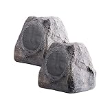 OSD Audio 5.25" 100W Outdoor Rock Speaker Pair - Weather Resistant Stereo - RX550Slate