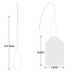 Price Tags with Strings Attached, 1000pcs Marking