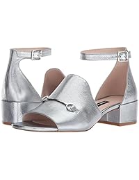 nine west Women 's xquilza metálico sandalia