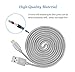 iPhone Charger Cable, Teletrogy 3Pack 3ft 6ft 10ft Nylon Braided Sync and Charging Apple Lightning Cable for iPhone 7 Plus 6s Plus 6 Plus 5s 5c SE iPad Pro Air 2 Mini 2 3 4 - Gray