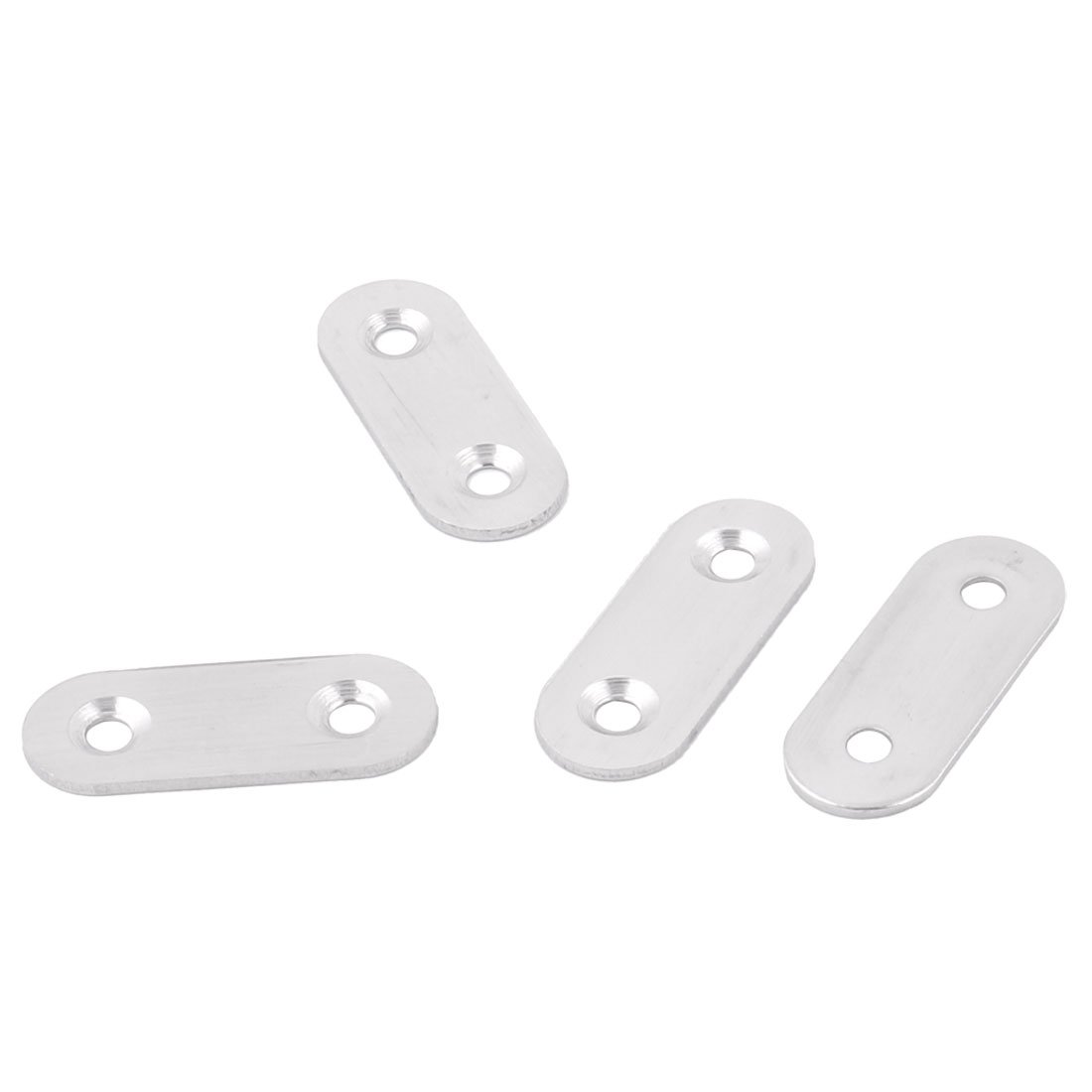 Sourcingmap Metal Flat Repair Joining Brace Mending Fixing Plate 40mm x 16mm x 2mm 4 PCS
