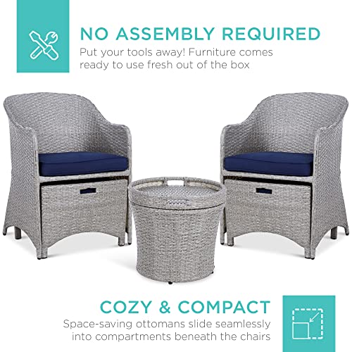 Best Choice Products 5Piece Outdoor Patio Furniture Set, No Assembly Required Wicker
