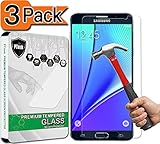 PThink 9H Anti Scratch Tempered Glass Screen Protector for Samsung Galaxy Note 5 - 3 Pack