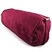 Peace Yoga® Zafu Meditation Yoga Cotton Cylinder Bolster Pillow Cushion - Burgundy