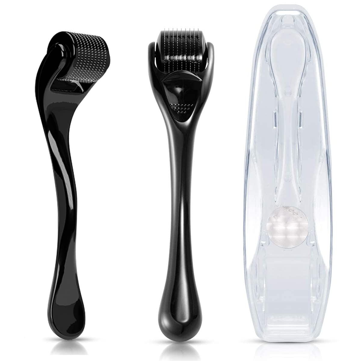 Beard Derma Roller 0.5MM for Beard and Hair Growth With REAL SILVER Needles for Hair Growth Roller for Man