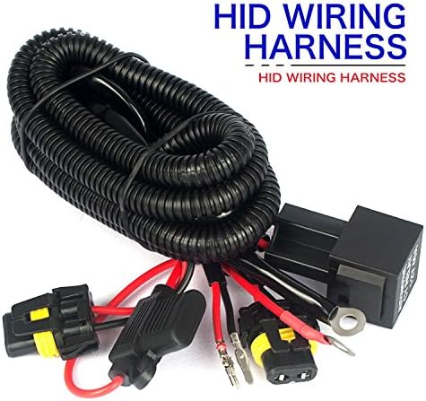 JHE H11/9006 HID Wiring harness kit with 12V 40A Relay 30A Fuse and 18AWG/Hid Harness Solves Issues with Poor Electrical Systems