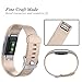 GEAK Fitbit Charge 2 Replacement Bands,Large,Champagne