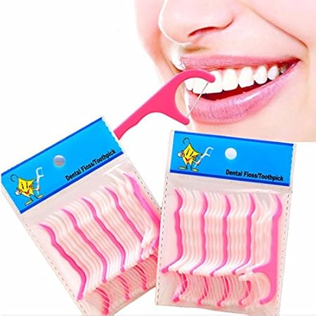 Sellify 2017 New 50 Pcs/Lot Disposable Plastic Toothpicks Teeth Cleaning Dental Flosser Whitening Teeth Care Tools Cleaning Mouth