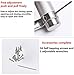 Ranbo Commercial Grade 304 Stainless Steel Ball Bearing Heavy Duty Double Action Spring Loaded Door Swing gate Hinge for Saloon Western Bar Pub Swinging Café Doors 3 x 5 inch(Pack of 2)