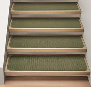 Amazon.com: Set of 12 Attachable Indoor Carpet Stair ...