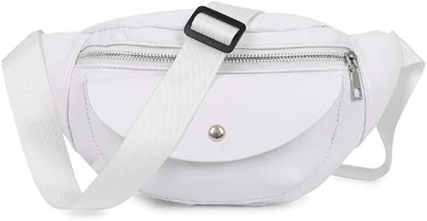 white leather bum bag