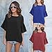 Clearance! ZOMUSA Fashion Womens Summer O Neck Short-Sleeved Chiffon Speaker Sleeve T-shirt