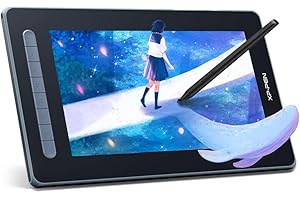 XP-PEN Drawing Tablet with Screen Artist 12 2nd, Graphic Pen Display Tablet with X3 Battery-Free Stylus 8192 Pen Pressure 127