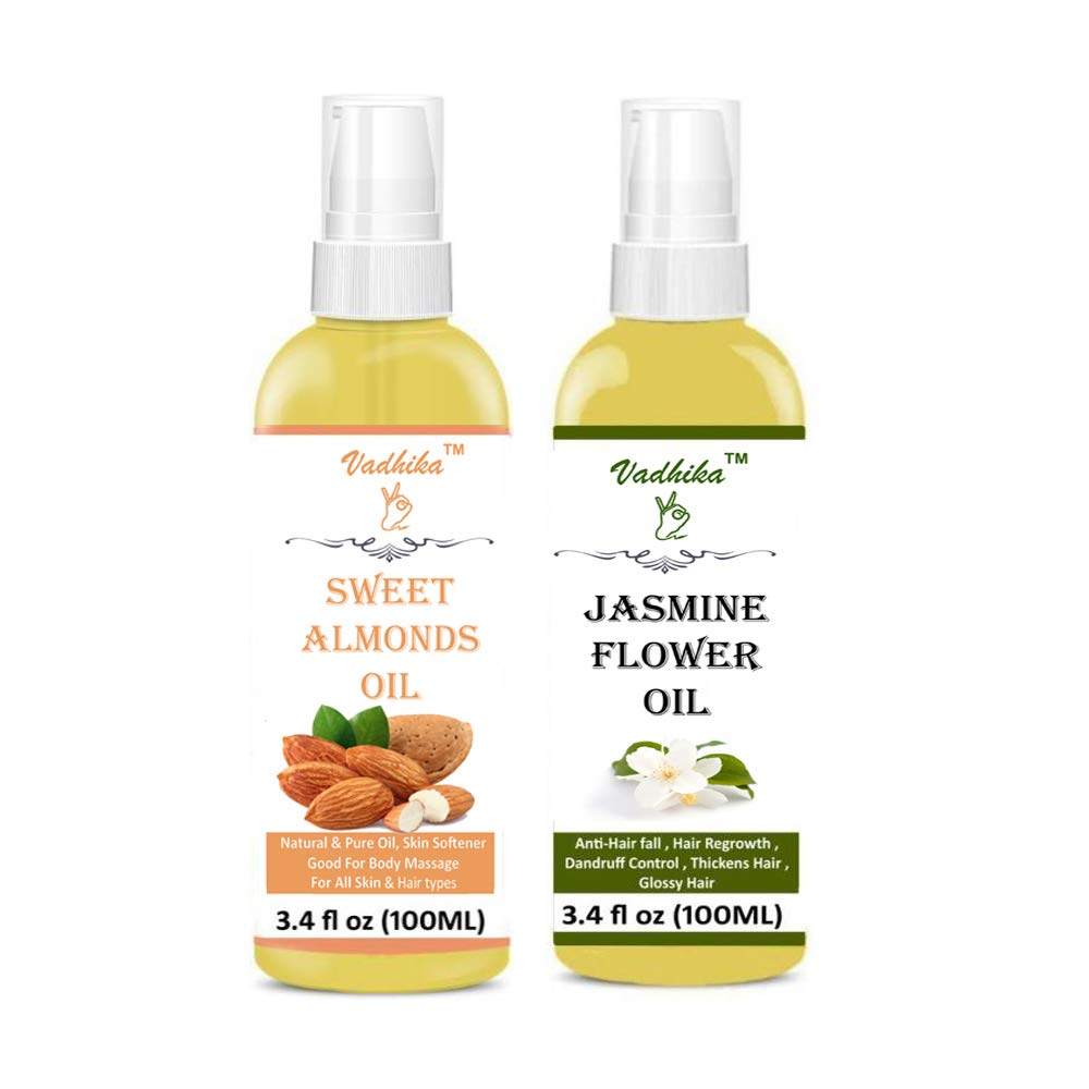 Buy Vadhika Pure Sweet Almond Oil Natural Jasmine Chameli Oil